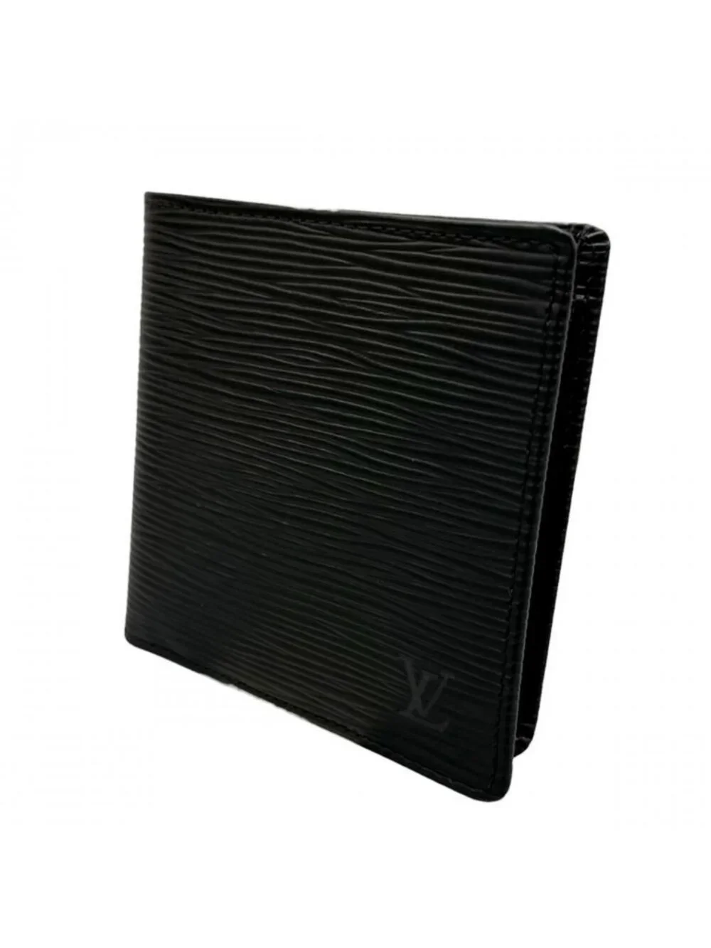 Louis Vuitton Bifold Wallet Portefeuille Marco Epi Leather Black